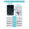 Magnetic Whiteboard for Fridge, 11”×7.3” Dry Erase Board for Refrigerator,