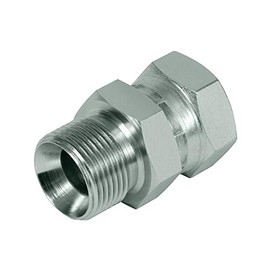 Hydraulic Screw Connection Straight Adapter, Adjustable 3/8 Inch