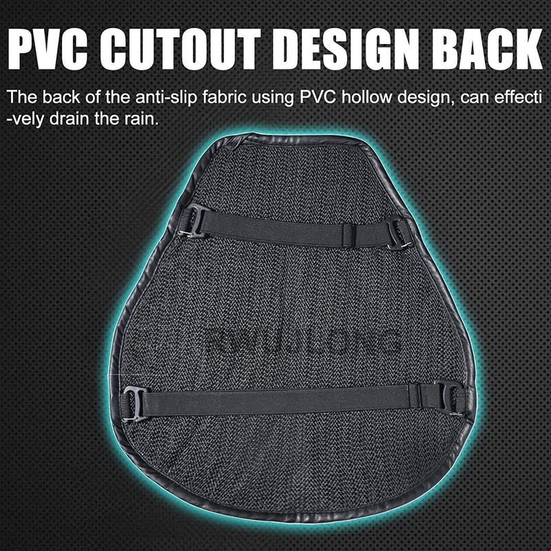 RWUJILONG Motorcycle Seat Cushion 3D Honeycomb Motorcycle Gel Seat Cushion