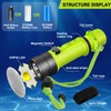 Scuba Diving Flashlight Dive Torch 5000 Lumen Rechargeable Dive Light,