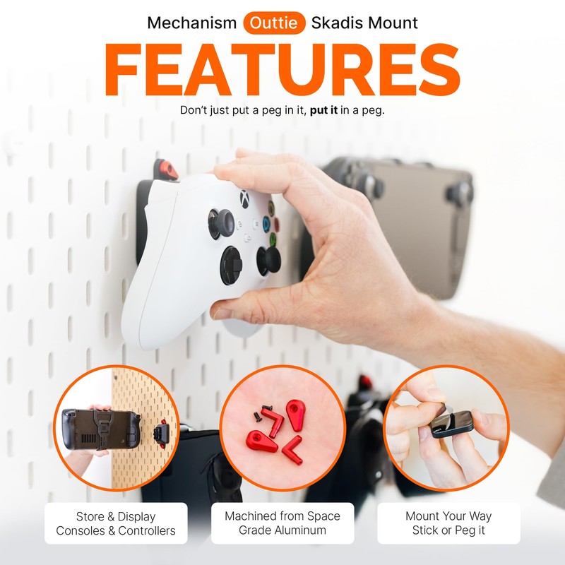 Mechanism Wall Mount - Outie (Skadis) | Build Your Bundle