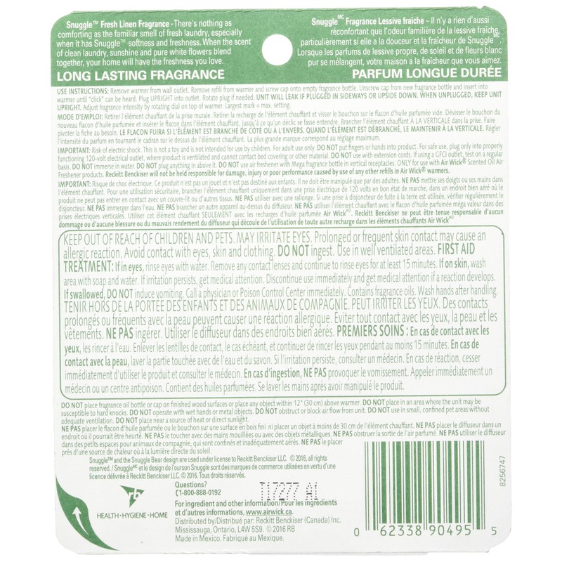 Airwick Plug In Scented Oil , Crisp Linen, Infussed With