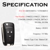 SUPALAND Keyless Entry Remote Control Key Fob Replacement Fits for