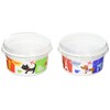 TORUNE P-3207 Disposable Lunch Box with Lid, Fruit, Dessert Cup,