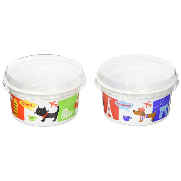 TORUNE P-3207 Disposable Lunch Box with Lid, Fruit, Dessert Cup,