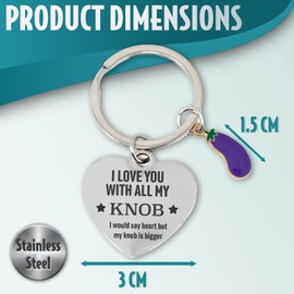 SC Products Funny Keyring I Love You Gifts for Her | Funny Valentines Gifts For Her Novelty Keyrings | Naughty Gifts for Women | Valentines Gifts for Wife, Valentines Gifts for Girlfriend