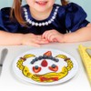 Dinner Do's Kids Dinnerware Plates Food Faces-Set of 3-Girl's Style