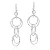 AeraVida Mystical Comet Multiple Twist Circles .925 Sterling Silver Dangle