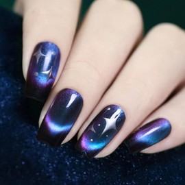 AILALUO Cat Eye Nail Polish,Magnetic Effects with Chameleon Natural Air Drying Nail Art Salon Manicure Home(A02, 10ML)