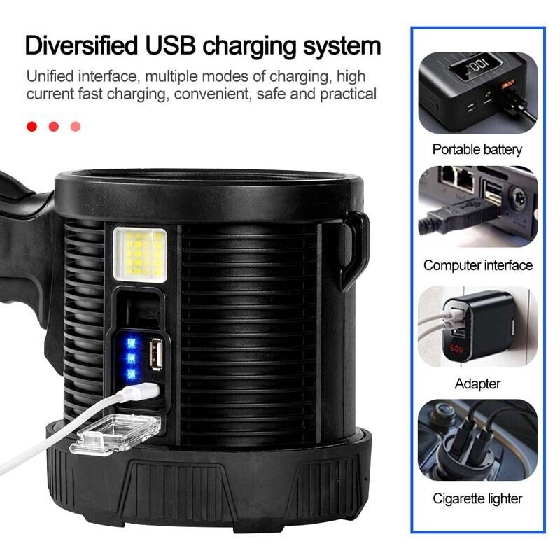 Unbranded 990000LM LED lamparas de Mano LED Linternas Alta Potencia