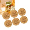 6Pcs Jar Wood Lid Set Easy to Clean Storage Jar
