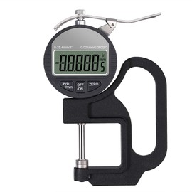 Neoteck Portable Digital Thickness Gauge 0-25.4mm Measuring Range 0.001/0.00005'' Electronic Micrometer Inch/Metric Electronic Percentage Thickness Gauge with Precise LCD Display