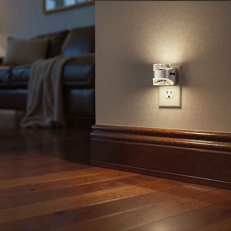 Briignite Night Light Plug into Wall, Dimmable Night Light with