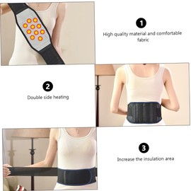 OHPHCALL 1pc Self-heating Lumbar Support Belt Back Brace for Comfortable Belly Band for Lightweight Skin-friendly Design for Muscle Strain Discomfort
