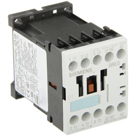 Siemens 3RT10 15-1AP62 Motor Contactor, 3 Poles, Screw Terminals, S00 Frame Size, 1 NC Auxiliary Contact, 240V at 60Hz and 220V at 50Hz AC Coil Voltage Voltage