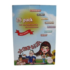 Vspec trademark LA CHICA FRESITA Car Air Freshener Strawberry Fresa Aromatizante LOT OF 25PC