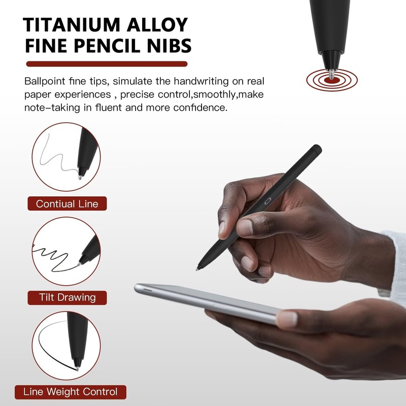 Stylus Pen Replacement Tips Nibs Titanium Alloy Fit for Kindle