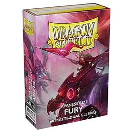 2 Packs Dragon Shield Dual Matte Mini Japanese Fury 60 ct Card Sleeves Value Bundle!