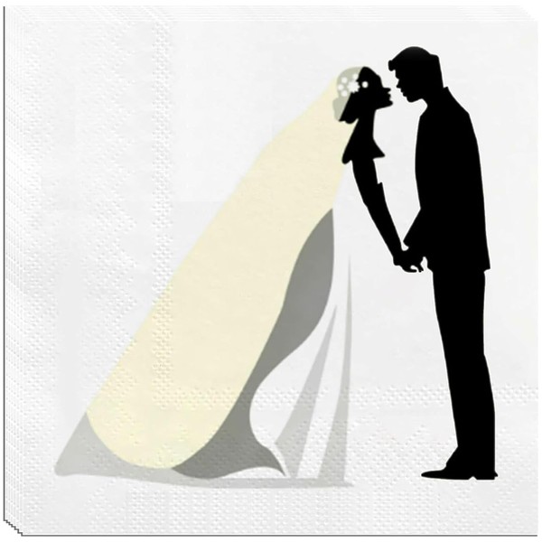 Scinzene Pack of 60 Serviettes Schön Dass Du Da Bist,