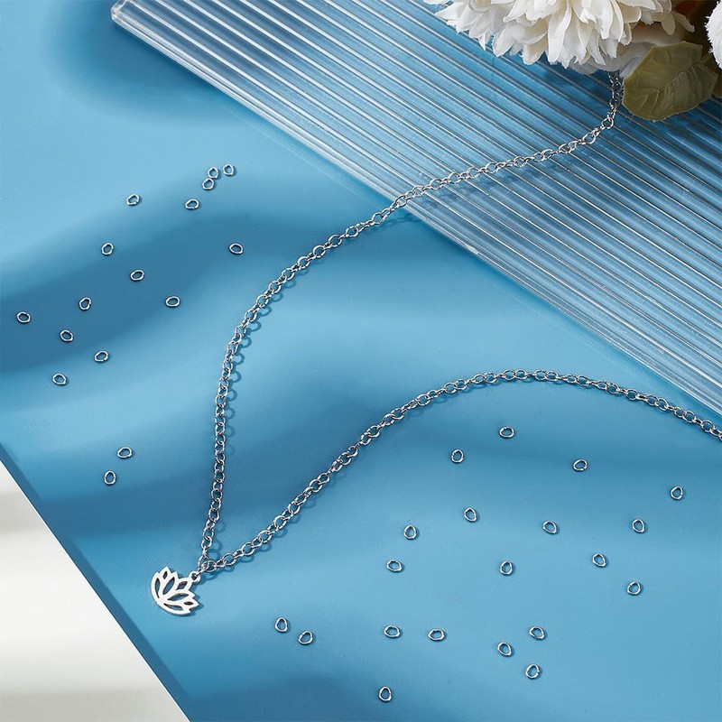 UNICRAFTALE 1000Pcs 304 Stainless Steel Jump Rings 3mm Open Jump
