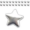 20pcs Sliver Star Sew On Patches,Bling Leather Star Patches Appliques Fabric Sticker for Clothing,Jeans,Bags,Hats Repair & Decoration,5cm