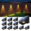 12 Pack Decorative Solar Powered Fence Lights Outdoor Waterproof with