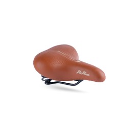 Via Veneto Bazam - Vintage Bicycle Saddle with Springs Volare XL Ergofit by Bassano Selle, Made in Italy, Comfortable and Ergonomic Retro Saddle for Bicycles and City Bikes, Adults, Unisex, Colour