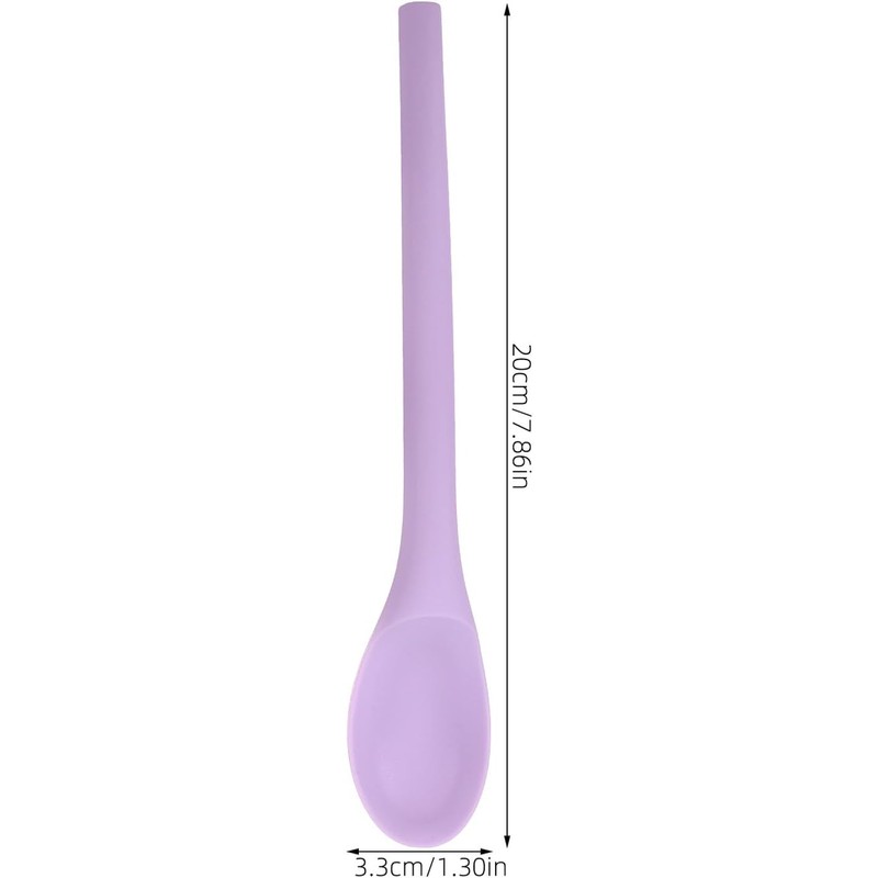 POPETPOP 4 piezas Cucharas de Silicona para Comer y Mezclar