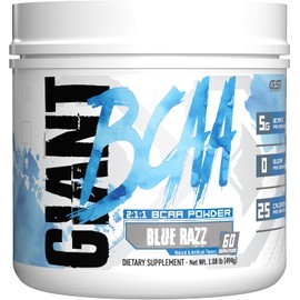 Giant Sports Performance Edge Series BCAA 60 Serving (Blue Raspberry, 60 Serving)