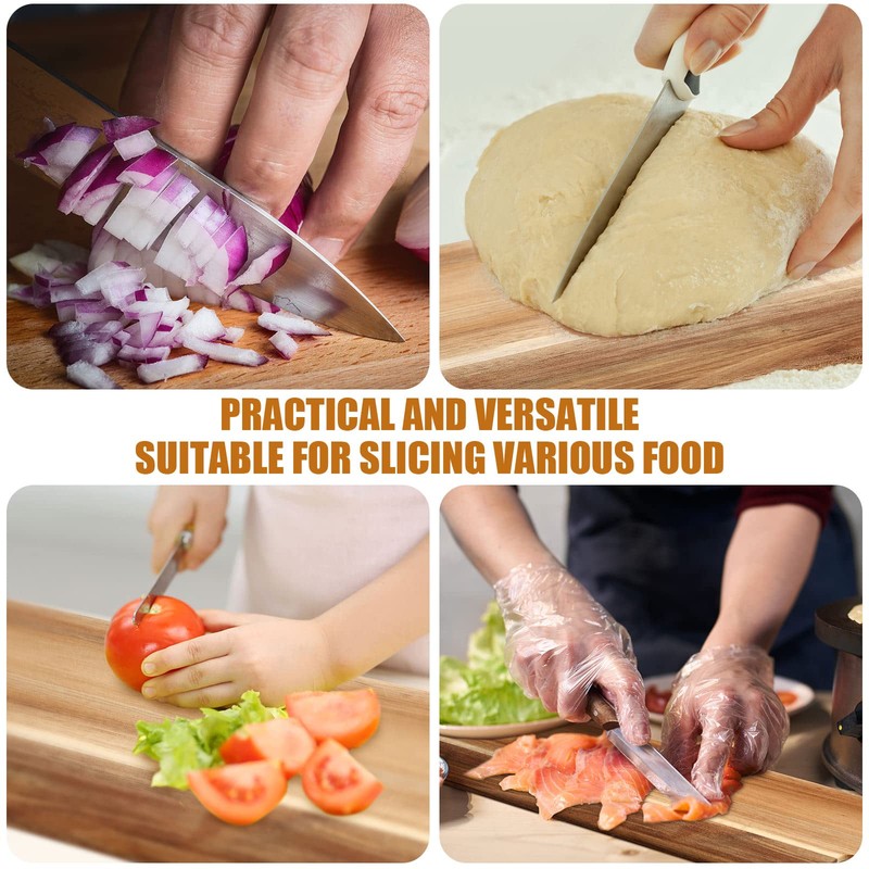 Patelai 12 Packs Wooden Cutting Board Set with Handles Large