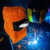 Welding Helmet Mask, Leather Welding Helmet Protection Mask with Flip