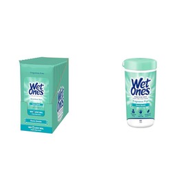 Wet Ones Wet Ones Sensitive Skin Wipes | Unscented Face & Hand Wipes, 20 ct. Travel Size (10 pack)
