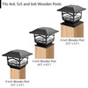 Davinci Lighting Edison Solar Outdoor Post Cap Lights - 4x4