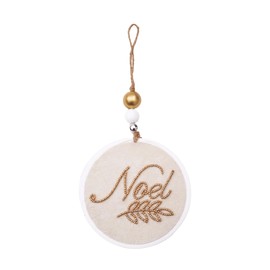 Gallerie II Embellished Noel Ornament Off-White