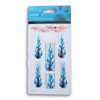 Blue Flame Derby Car Stickers - Fire Decals -1 Sheet