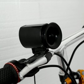 Natudeco 6-Loud Bike Rings Bell Sound Electronic Horn Bell Rings Bell Alarm Speaker Quick Release Bike Bell Electric Bike Bell with Black for Bicycle Handlebar Accessory