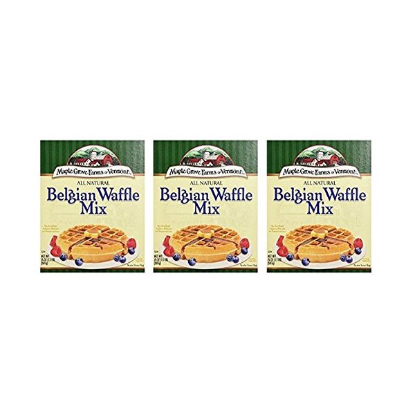 Maple Grove Farms All Natural Belgian Waffle Mix, 24 ounce (Pack of 3)