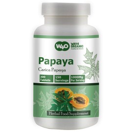 Papaya Leaf Extract Capsules (Tablets) - 300 Pills, 150 Servings, 1000 mg, Supports Platelet Immunity & Digestion* (Pack of 1)