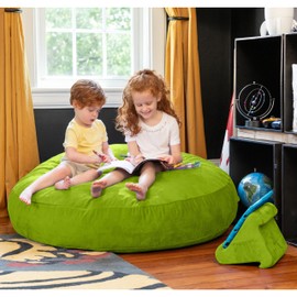Jaxx Cocoon 4 Foot Bean Bag Chair and Crash Pad, Lime