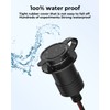 Motorcycle USB Charger, Dual USB Port Water Proof Motorcycle Phone
