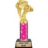 Crown Awards Hot Rod Trophy, 11" Pink Hot Rod Trophy
