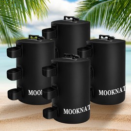 MOOKNAT Canopy Water Weights,4 Packs 88LBS Heavy Duty Tent Water Weights Bag for Pop Up Canopy,Canopies,Tent,Gazebo,Black