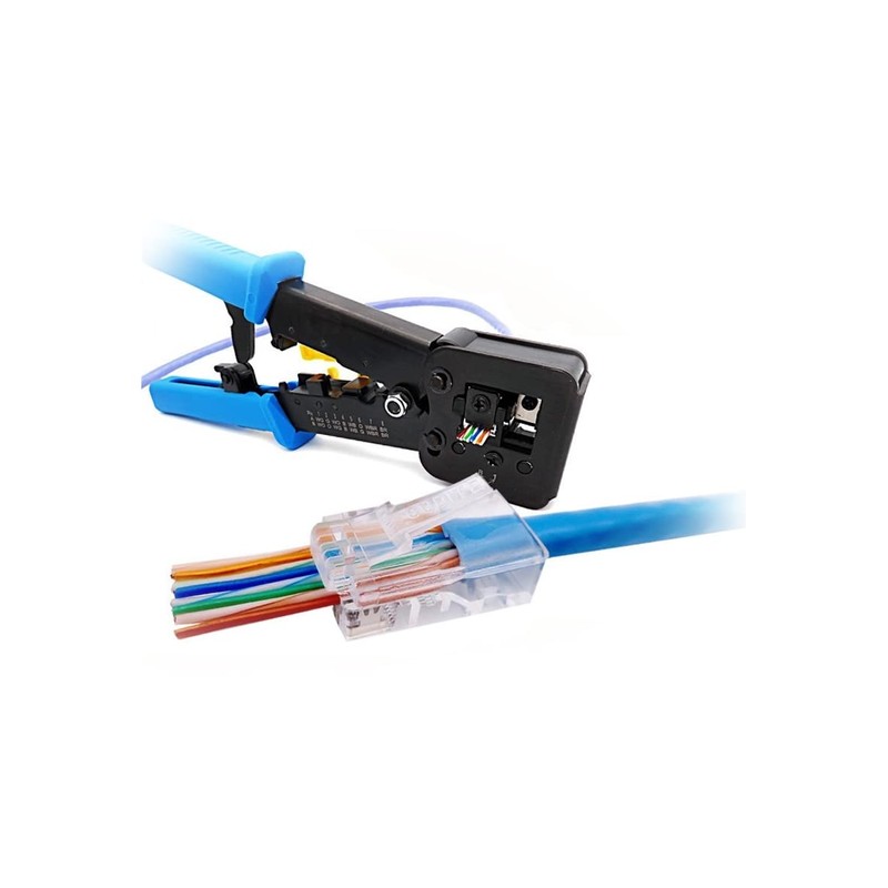 Equip 129410 Multi-Modular Crimping Tool RJ45 RJ11, RJ12 Cat.5e, Cat.6/A