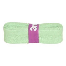 Bias Binding Tape, 3 m x 20 mm, Cotton Folded, Hem Tape, Choice of Colours, Colour: 285 Mint