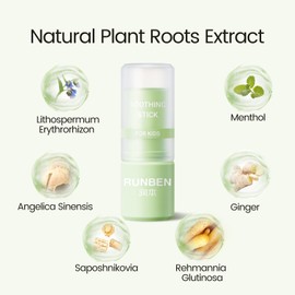 RUNBEN RUNBEN Anti-Itch Soothing Balm Bug Bite Itch Relief Stick Herbal Itch Balm Safe Soothing for Kids, 0.24 oz