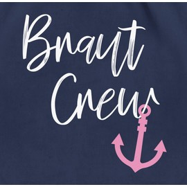 Shirtracer - Gym Bag Backpack - JGA Stag Night Women - Bride Crew - Anchor, 3 Navy Blue