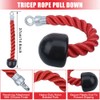 XYZDOUBLE Triceps Rope Nylon 33 cm Triceps Rope with Non-Slip
