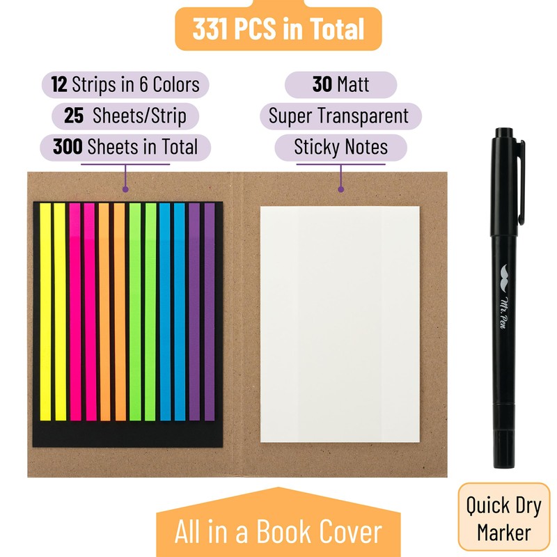 Mr. Pen- Bible Highlighter Tape and Note Set - 331pc
