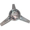 BB Auto New 3-Bar Spinner Chrome Wheel Hub Center Cap