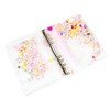 Chris.W A5 6-Ring Binder Planner Cover PVC Notebook Cover Glitter